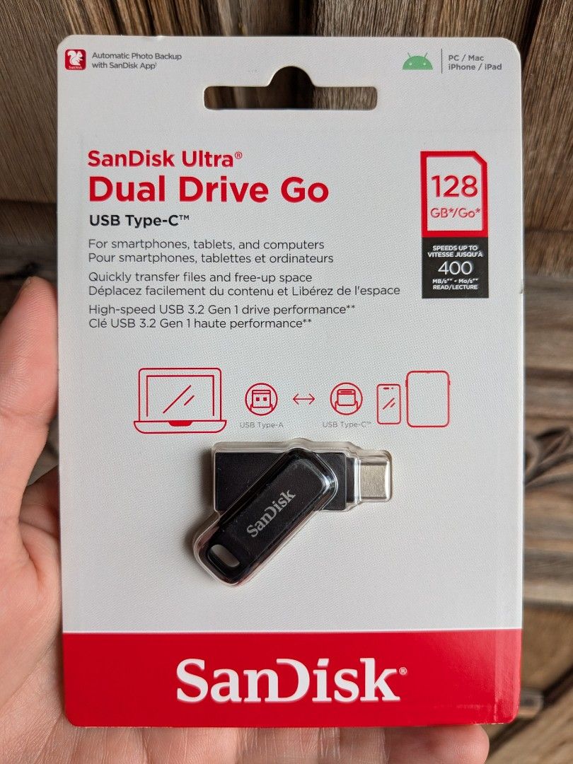 SanDisk 128GB USB Flash Drive (Category: Hard Disks & Thumbdrives) located in Quezon City. Submitted by joewack (Listing ID 1427580359, Image 1). Description: SanDisk Ultra Dual Drive Go 128GB USB Type-C original brand new sealed loc Quezon City shipping Lalamove Grab LBC cod/gcash/maya.