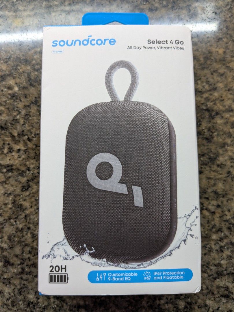 Soundcore Select 4 Go Bluetooth Speaker (Category: Soundbars, Speakers & Amplifiers) located in Quezon City. Submitted by joewack (Listing ID 1427581409, Image 1). Description: Anker Soundcore Select 4 Go Bluetooth Speaker original brand new sealed loc Quezon City shipping Lalamove Grab cod/gcash/maya.