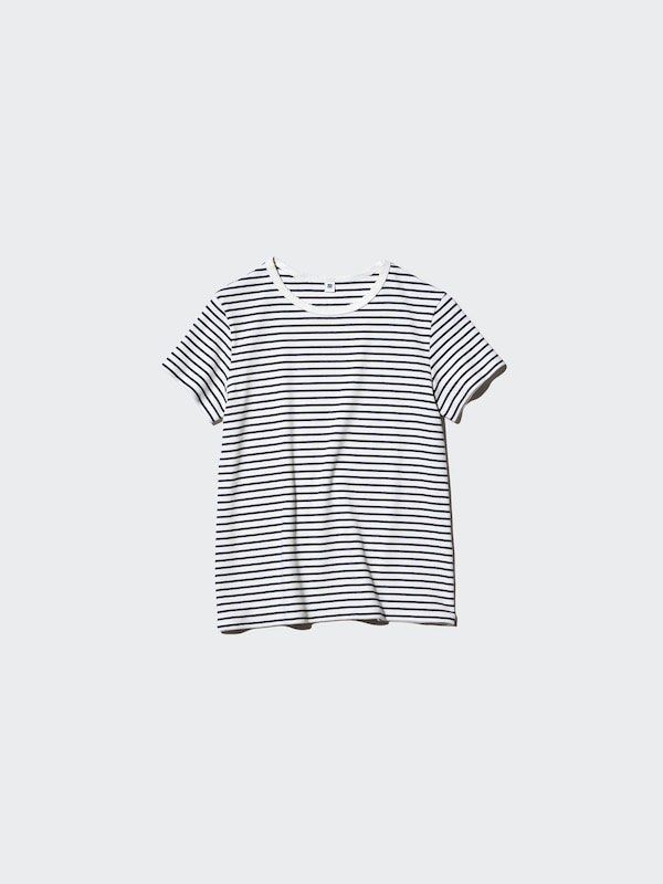 Striped Crew Neck T-shirt (Category: Shirts) located in Talisay. Submitted by kuronuma (Listing ID 1427637937, Image 1). Description: - bn no ww - not my style.