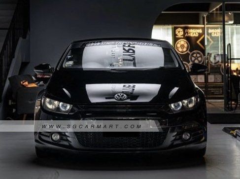 Volkswagen Scirocco 1.4 TSI DSG (A) (Category: Used Cars) located in Singapore. Submitted by pa_pa_shop (Listing ID 1322177012, Image 1). Description: Vehicle Features 1.4L TSI turbocharged engine paired with 7 speed DSG gearbox, FWD, ABS, SRS airbags, Traction control, Auto headlights and wipers, Paddle shifters. Accessories LTA approved Remus exhaust, XYZ coilovers, SSW 19 inch sports rims, Customised extended spoiler, Rewrapped front leather s
