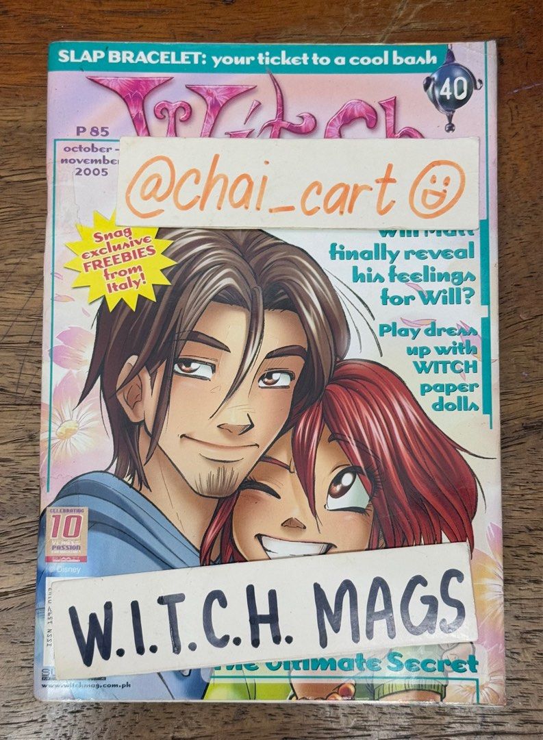 WITCH MAGAZINE WITCH COMICS ISSUE NO. 40 (Category: Comics & Manga) located in Manila. Submitted by chai.cart (Listing ID 1427616993, Image 1). Description: WITCH MAGAZINE WITCH COMICS ISSUE NO. 40 🔴 KINDLY READ BEFORE TRANSACTING 🔴 DON’T BUY IF YOU’RE SENSITIVE. - all items are PRELOVED - considered RARE and LIMITED - PLS MANAGE YOUR EXPECTATIONS as these are OLD copies. some FOLD or TEAR may be present (mostly on the covers and spine) - in ve