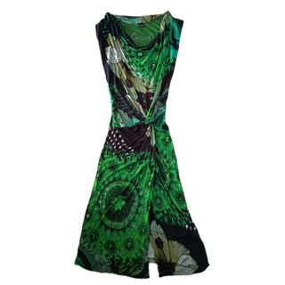 green emerald velvet dress Tripp NYC Washed Denim Mini Dress main image 1