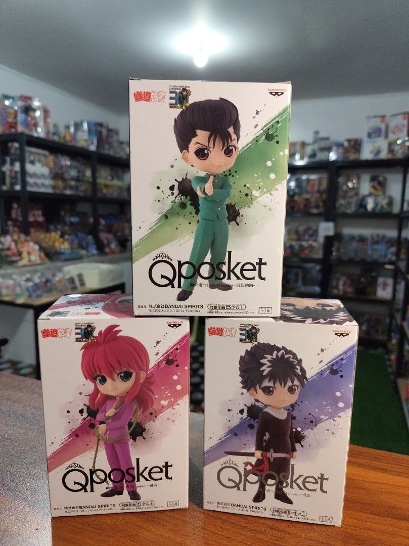 Yu Yu Hakusho Figures (Category: Figurines & Statues) located in Santa Ana. Submitted by ellia0929 (Listing ID 1427610416, Image 1). Description: PM IF INTERESTED BRAND - Banpresto ( Q Posket) ✅ PAYMENT FIRST, NO COD 🚚 SF CARE OF BUYER (J&T ONLY - door to door) 💰MOP - GCASH , BPI .