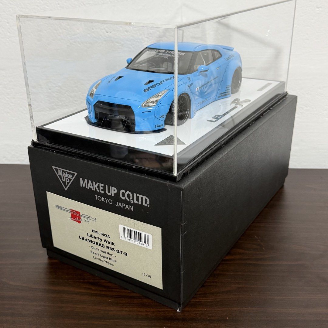 1/18 Make Up LB Works Nissan GT-R R35 light blue, Hobbies & Toys, Toys ...