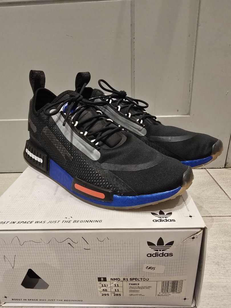 Adidas NMD_R1 Spectoo Black Blue (Category: Sneakers) located in Valenzuela. Submitted by lgenn (Listing ID 1427741064, Image 1). Description: Used 2-3x only Size 11.5.