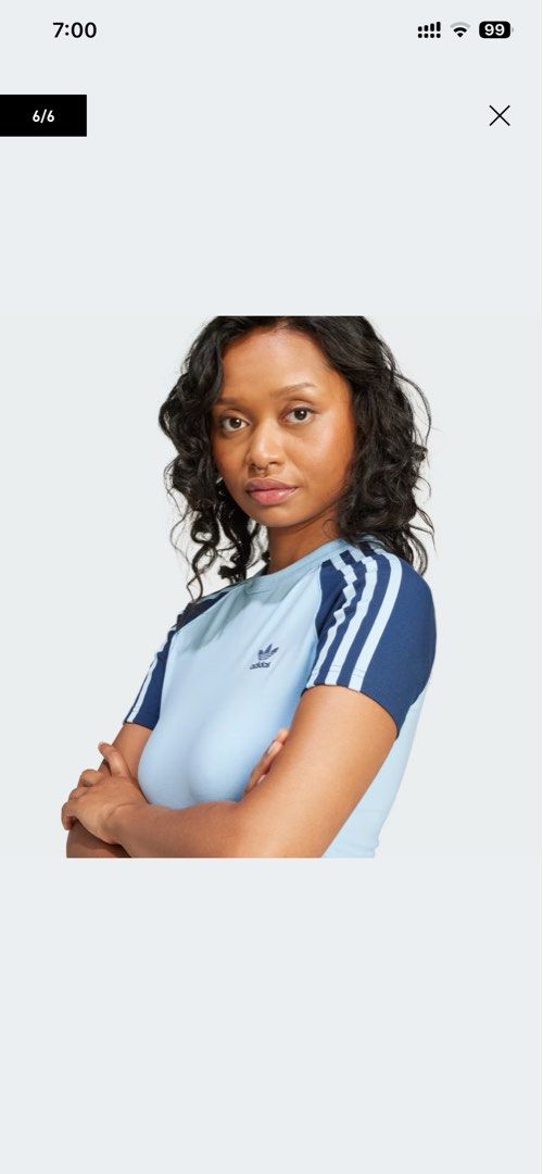 Adidas Womens Raglan Slim Tee (Category: Shirts) located in Rizal. Submitted by okcath (Listing ID 1427722590, Image 2). Description: Almost new. Used only once..