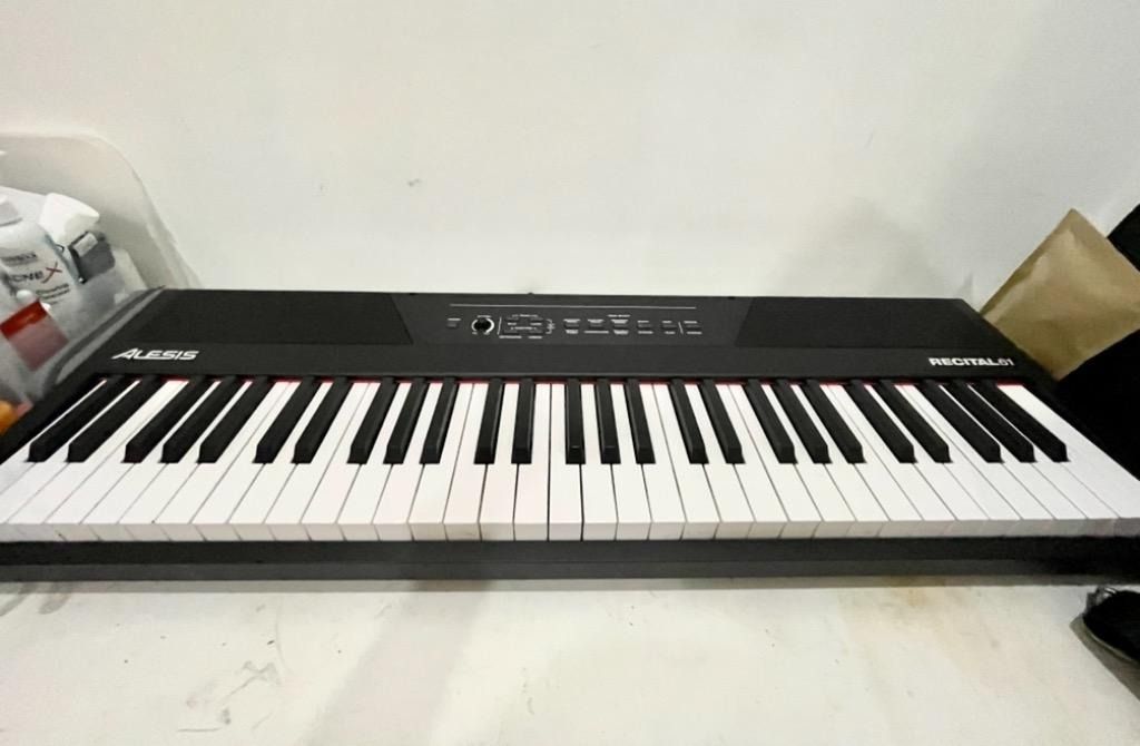 Alesis Recital 61 Keyboard / Piano (Category: Musical Instruments) located in Quezon City. Submitted by shopwithnik (Listing ID 1427746152, Image 1). Description: Barely used. Bought for 14000+. Bought last December 2021. Price is negotiable for sure buyers! .