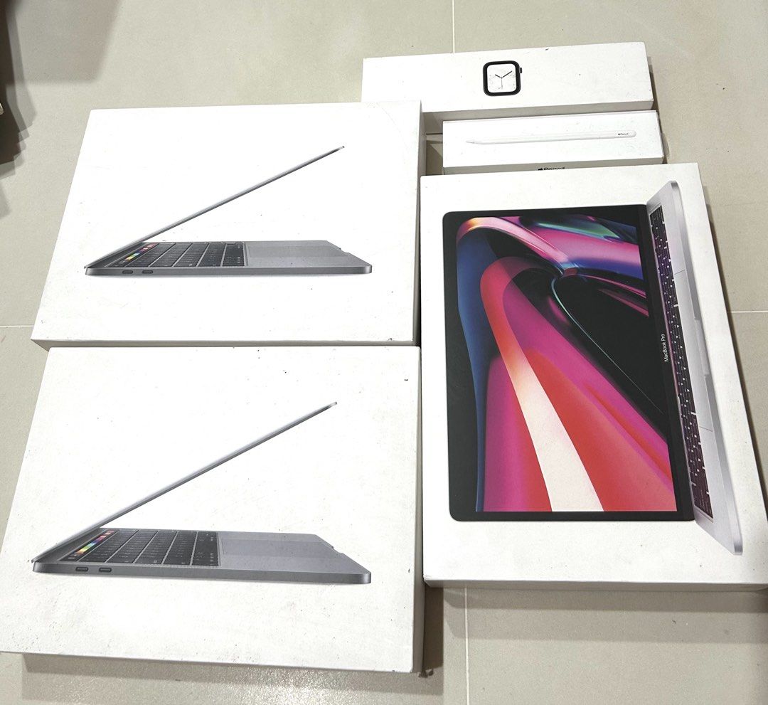 Apple MacBook Pro, Pencil & Watch box only