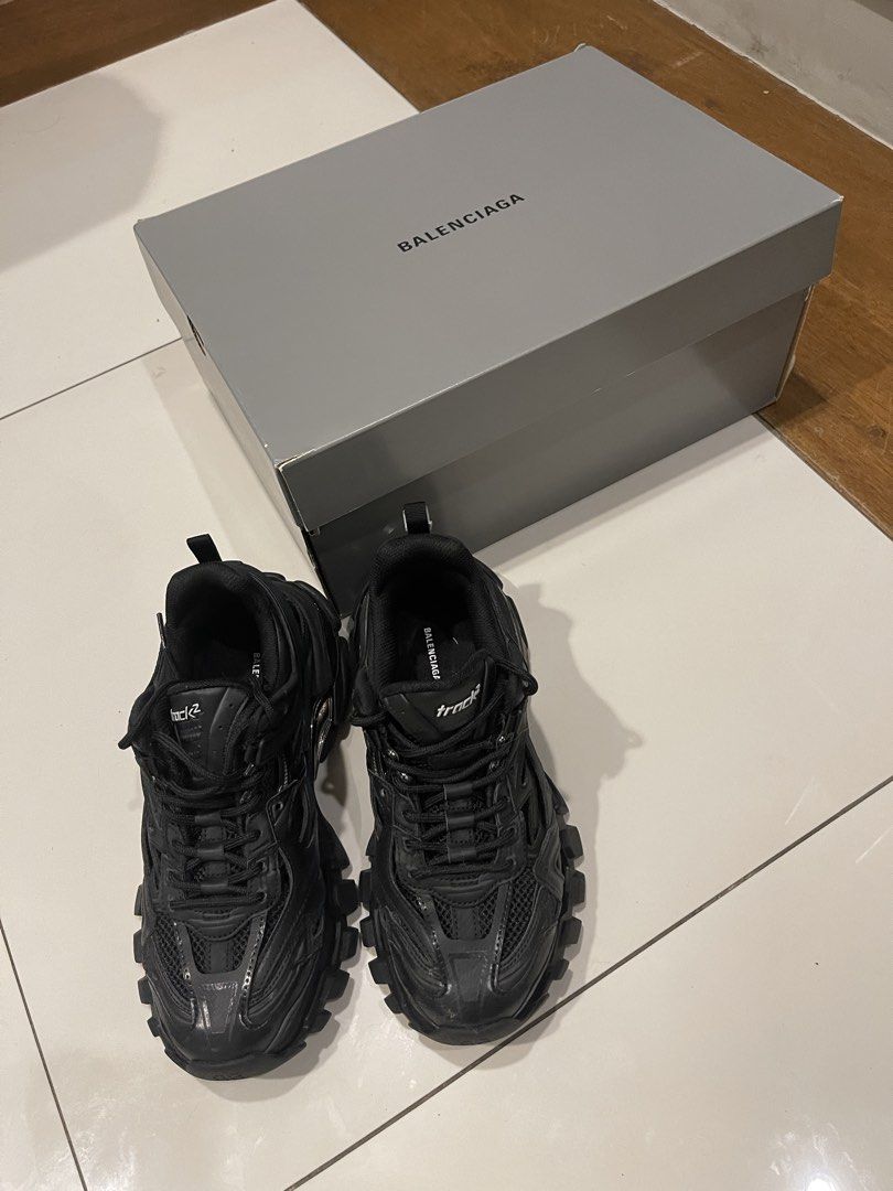Balenciaga Track 2 Sneakers (Category: Sneakers) located in Quezon City. Submitted by midzammar (Listing ID 1427750844, Image 1). Description: Balenciaga Track 2 Sneakers (size 38) PHP 27,000 ~ bought from net-a-porter for PHP 50-60k+ ~ used twice only ~ with original box, dustbags (soft copy of receipt can be provided. i cannot give the hard copy as i bought multiple items with the shoes) ~ free shipping within metro manila!.