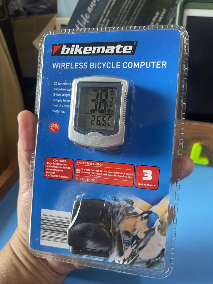 Bikemate Digital Wireless Bicycle Computer speedometer temp calorie counter (Category: Bicycles) located in Caloocan City. Submitted by red_rob (Listing ID 1427666479, Image 2). Description: Brand New, Bagu, Sealed Bikemate Digital Wireless Bicycle Computer Came from Ireland 20 Functions Speedometer km/h Temperature Calorie consumption and fat burner gauge Additional functions for longer distances Fits to any wheel sizes Again bnew Never opened, 