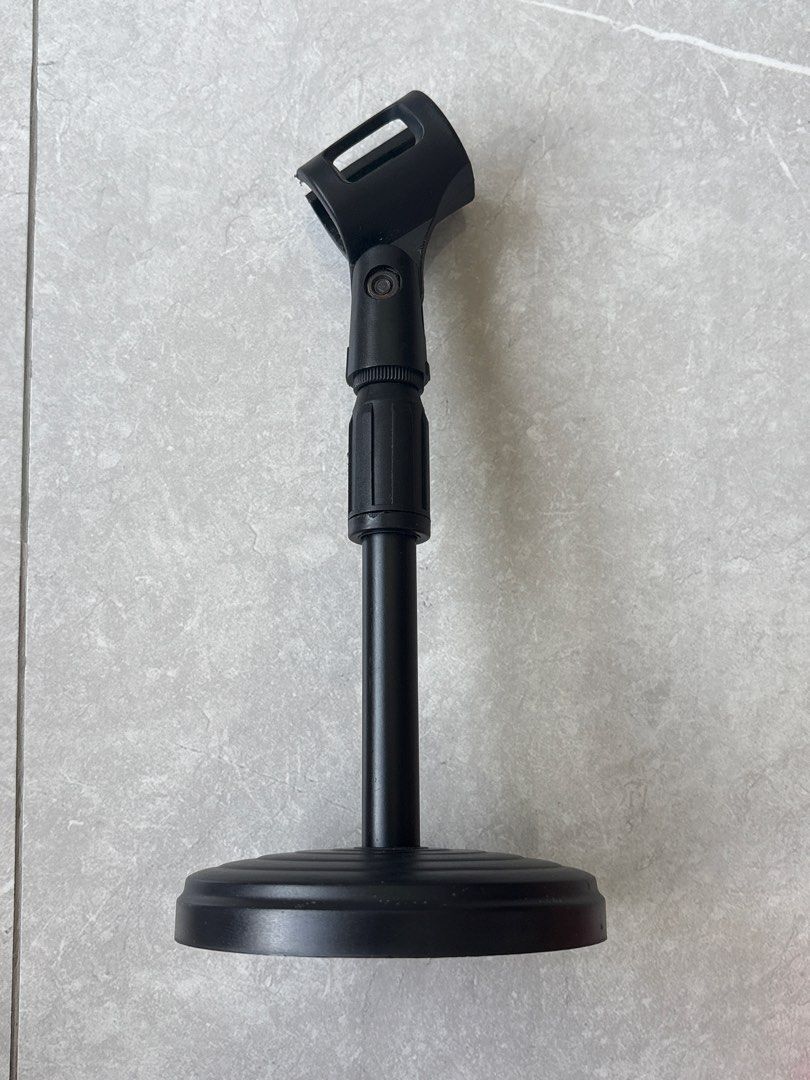 Black Desktop Microphone Stand