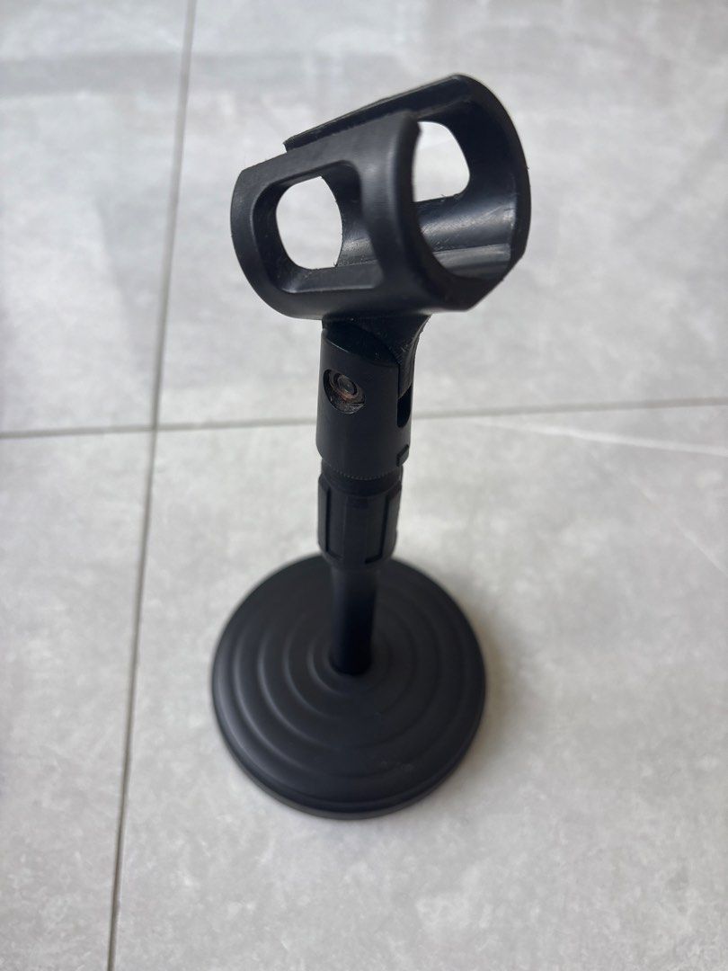 Black Desktop Microphone Stand421347787099361282