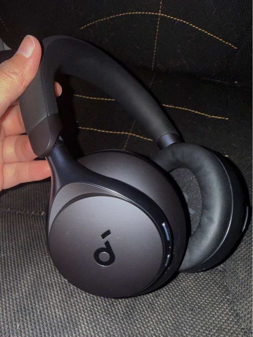 Black Over-Ear Headphones (Category: Headphones & Headsets) located in Pasig City. Submitted by xyllyx (Listing ID 1427658575, Image 1). Description: Selling Soundcore SpaceOne Headphones RFS: no longer needed .