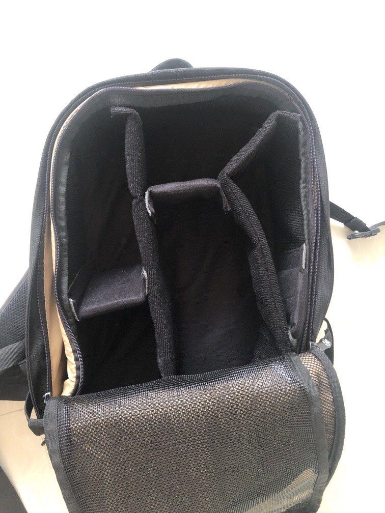 Camera backpack (Category: Backpacks) located in Singapore. Submitted by sesameteeth (Listing ID 1427647352, Image 2). Description: Lightly used camera backpack to let go. Price state authenticity .