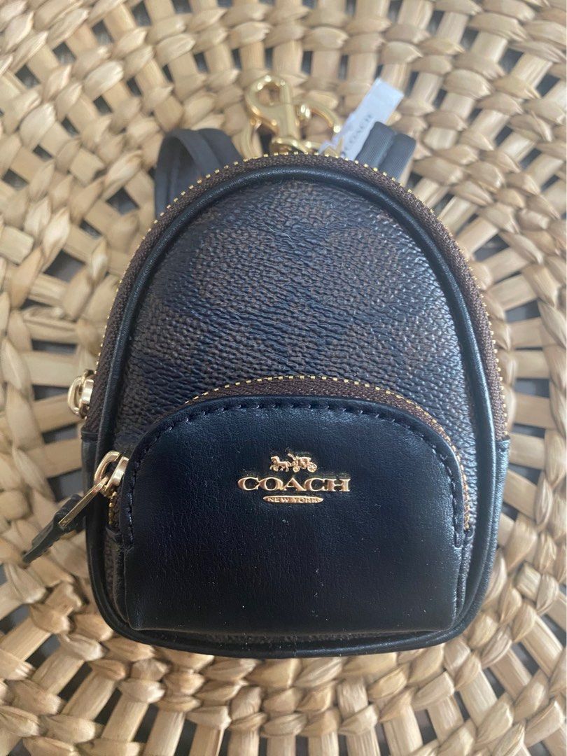 REPRICED!!! Coach Mini Court Backpack Charm Key Chain (Category: Luxury Bags & Wallets) located in Davao. Submitted by kendi_shoppe (Listing ID 1427677771, Image 2). Description: Brand new condition First to pay basis. Payment Options: - GCash - BDO - BPI Shipping via J&T only.