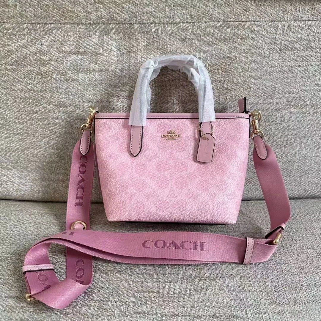 Coach Pink Mini Tote Bag (Category: Luxury Bags & Wallets) located in Manila. Submitted by randomreps (Listing ID 1427731083, Image 1). Description: Stylish & classy mini tote Elegant pink color (perfect for any outfit) Compact but spacious — kasya phone, wallet, keys, small essentials High-quality material, matibay gamitin Perfect for daily use, date, or casual fits.
