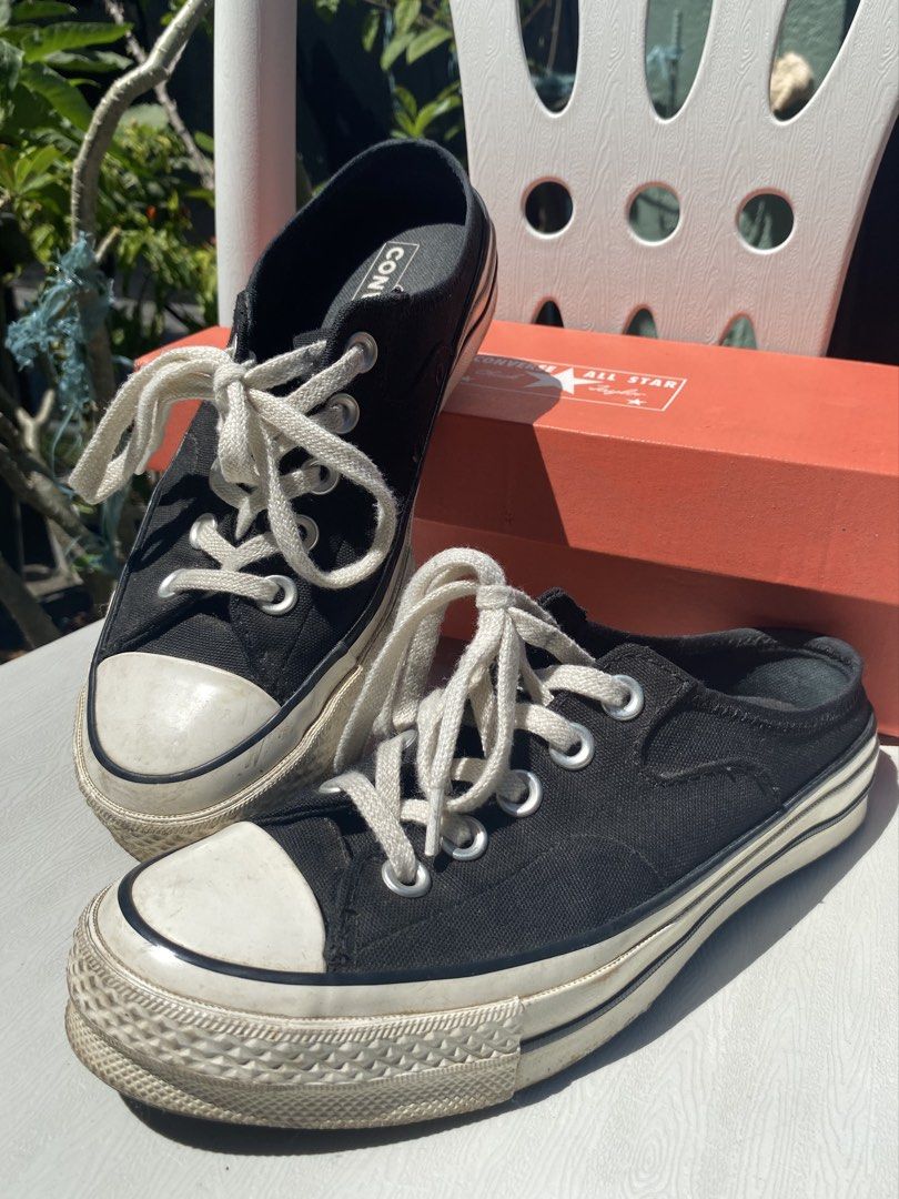 Converse Chuck 70 Mule Slip (Category: Sneakers) located in Santa Rosa. Submitted by help.medeclutter21 (Listing ID 1427651427, Image 2). Description: 📌needs cleaning 📌Size 5 (see photo) 📌In good condition 📌see all actual photos 📌sf to be shouldered by the buyer (thru J&T).
