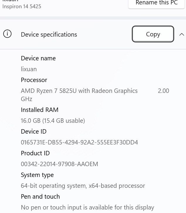 dell - inspiron 14 5425405943210151792643