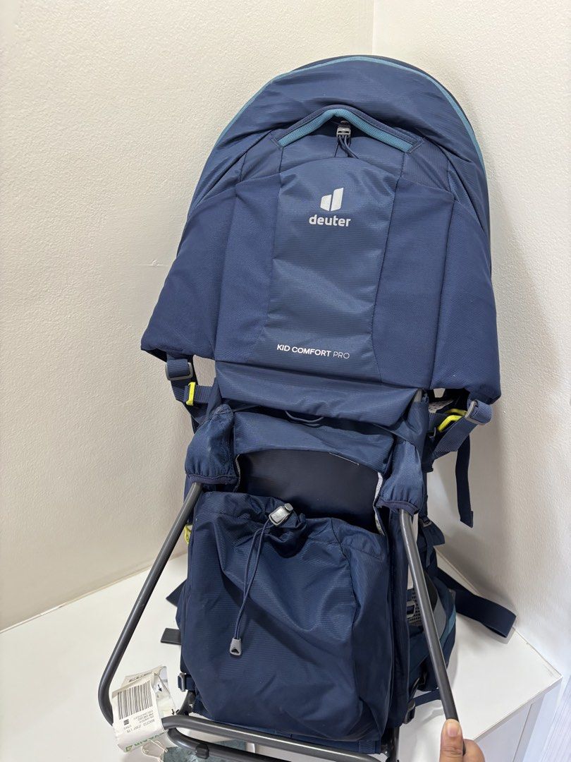 Deuter Kid Comfort Pro Child Carrier Backpack (Category: Carriers & Slings) located in Paranaque City. Submitted by sogim88 (Listing ID 1427669063, Image 2). Description: Bought in US and we only used twice as we didnt have the time to hike again. Can send more photos if needed. There’s a small stitch damage at the lower left but does not affect its functionality. Meet up within BGC or Paranaque is okay. .