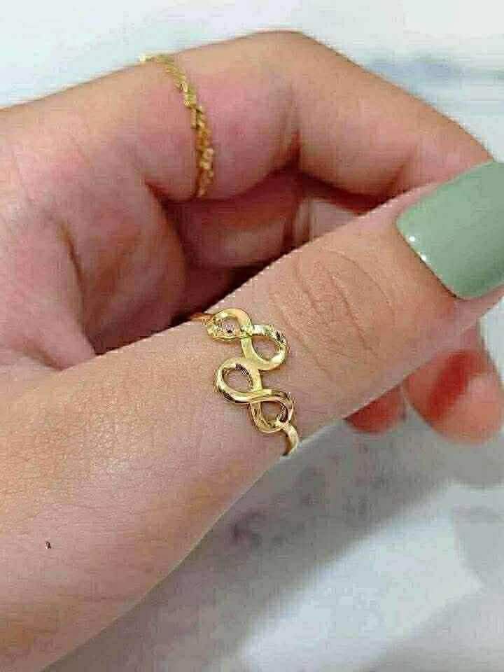 Double Infinity Ladies Ring in 18K Saudi Gold (Category: Rings) located in Caloocan City. Submitted by cheskhaionlinestore2.0 (Listing ID 1427658049, Image 2). Description: 18K Saudi Gold ✨ Double Infinity Ring Size 6,7,8 ₱3150 only ⚡ 🍒Nasasangla💯/ Pawnable 💯 🍒Ship Via Lbc/ JNT 🍒Same Day delivery via LALAMOVE 🚚 🍒Wise and Lifetime Investment 💯 🍒 Brandnew 💯 🍒Open for COD/COP with downpayment to avoid cancellation of orders ‼️ DM for fast