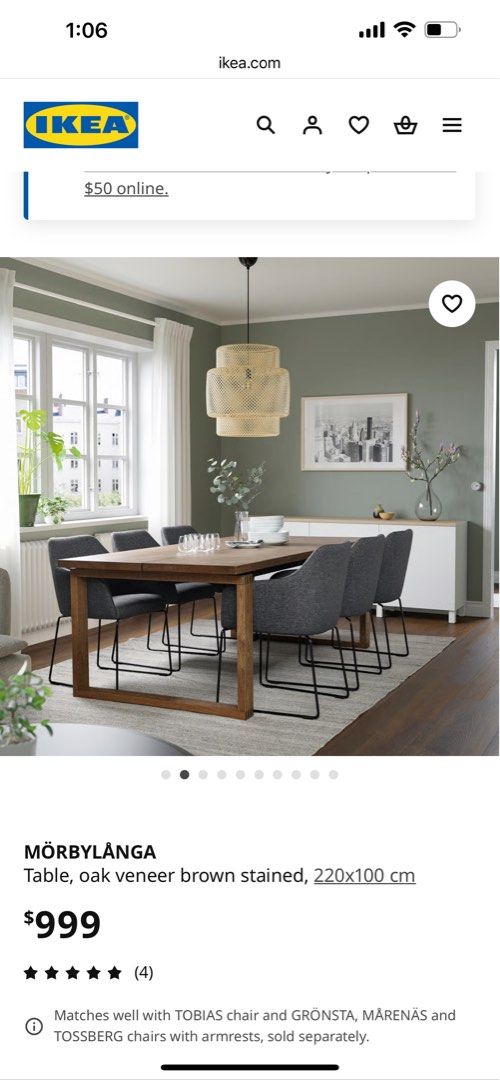 Dining Table (Category: Tables & Sets) located in Singapore. Submitted by ccho82 (Listing ID 1427673414, Image 1). Description: Ready for pick up Excluding the bench and chairs.