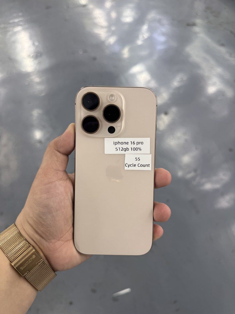Iphone 16 Pro 512gb 100% BATT FU DUALSIM (Category: iPhone 16 Series) located in San Juan City. Submitted by keannagadgetph (Listing ID 1427699261, Image 2). Description: Available Units for today's POST! Iphone 16pro / 512gb / HK Variant / FU - any colors available (price may vary) - good condition - 98% Makinis - 100% battery - HK Variant - No Repair ~ Accepting SWAP / TRADE IN / INSTALLMENT / BINTA UNIT ~ CASH ON DELIVERY METRO MANILA / LBC PA
