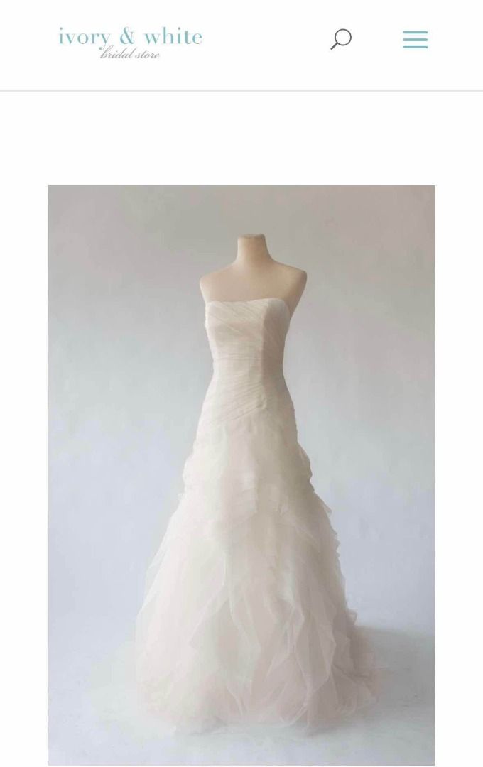 Ivory & White Paige Wedding Gown (Category: Evening dresses & gowns) located in Quezon City. Submitted by ruth113 (Listing ID 1427721612, Image 2). Description: Paige wedding gown from Ivory & White with a zipper back, tulle layered skirt and a long train. message me for measurements .