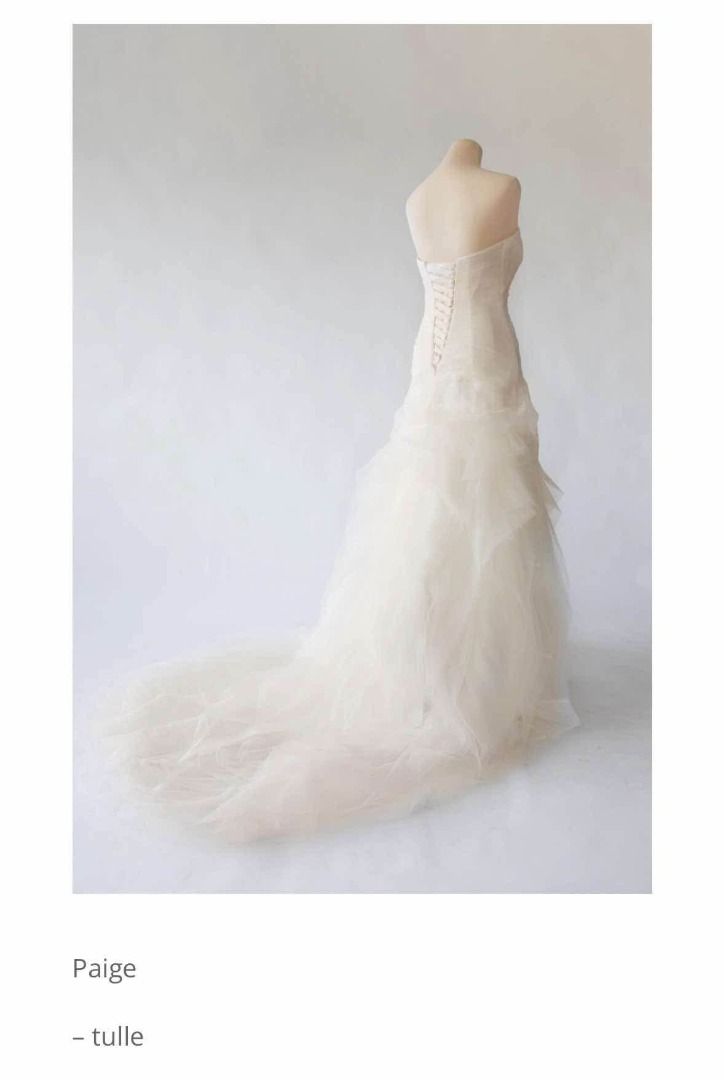 Ivory & White Paige Wedding Gown (Category: Evening dresses & gowns) located in Quezon City. Submitted by ruth113 (Listing ID 1427721612, Image 3). Description: Paige wedding gown from Ivory & White with a zipper back, tulle layered skirt and a long train. message me for measurements .