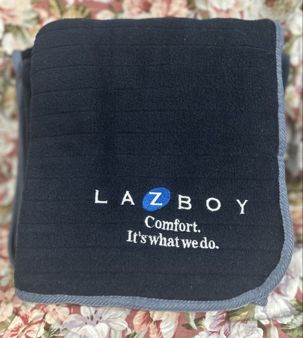 La-Z-Boy Pillow Case and Blanket (Category: Bedding & Towels) located in Imus. Submitted by swiftfire_39c538 (Listing ID 1427680406, Image 2). Description: - La-Z-Boy pillow case and Fleece blanket. Washed .Ready to use. From Japan Surplus . - Soft and comfortable material - Perfect for your road travels , outing. Camping. -Pillow case case size L:10 inches W: 11 inches - Blanket size - L:60 inches W: 33 inches .