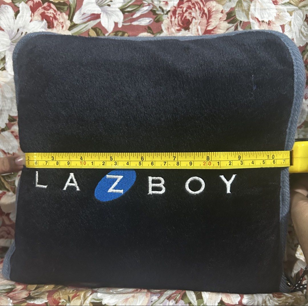 La-Z-Boy Pillow Case and Blanket (Category: Bedding & Towels) located in Imus. Submitted by swiftfire_39c538 (Listing ID 1427680406, Image 3). Description: - La-Z-Boy pillow case and Fleece blanket. Washed .Ready to use. From Japan Surplus . - Soft and comfortable material - Perfect for your road travels , outing. Camping. -Pillow case case size L:10 inches W: 11 inches - Blanket size - L:60 inches W: 33 inches .