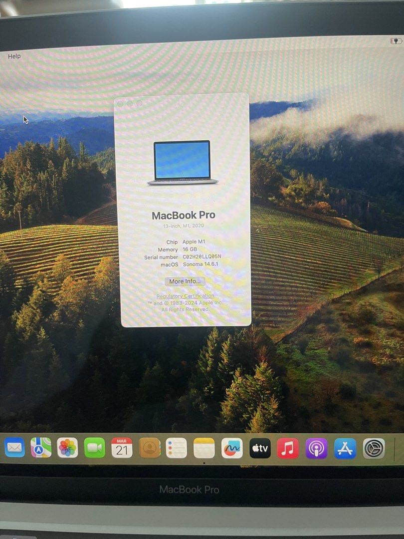 MacBook Pro 13-inch M1 2020 - 16GB RAM