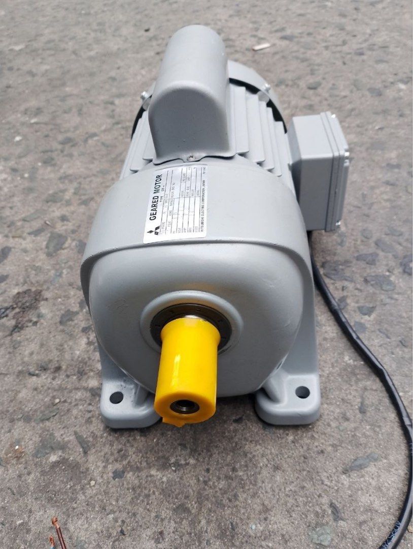 Mitsubishi Gear Motor (Category: Construction Tools & Equipment) located in Manila. Submitted by joeyroque09 (Listing ID 1427716828, Image 2). Description: Item: Mitsubishi Gear Motor Specs: 1:30 ratio 58rpm output 1hp, single phase, 1750rpm, 220v, 60Hz Price: 20,000/set .