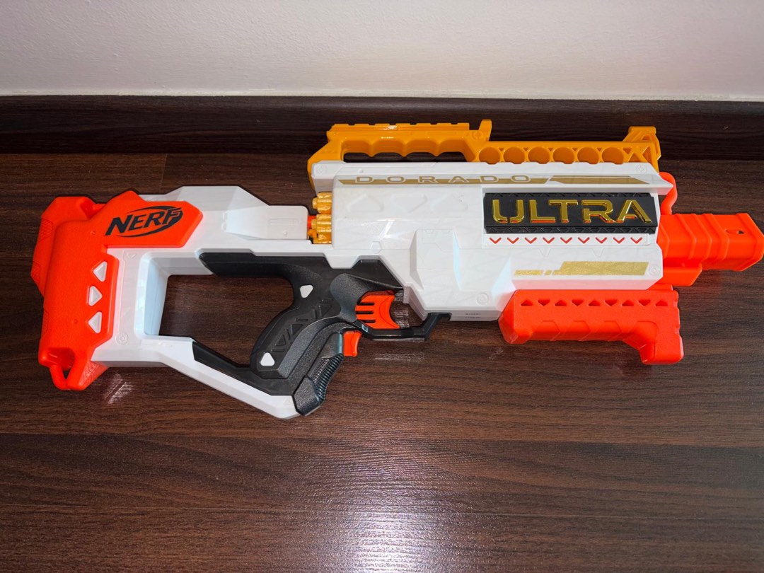 Nerf Ultra Dorado Motorizado Blaster, Acentos Dorados, Carga Fast-Back, 12 Dardos, Solo Ul Nerf NERF | en línea Nerf Ultra Dorado Motorizado Blaster, Acentos Dorados, Carga Fast-Back, 12 Dardos, Solo Ul Nerf NERF | en línea