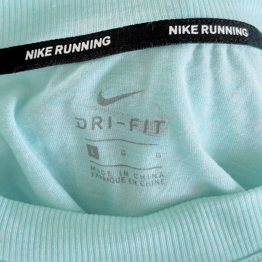 Nike Dri-FIT Running Tee (Category: Activewear) located in Cebu City. Submitted by elliescloset01 (Listing ID 1427749853, Image 2). Description: Best fit small to semi large🌷.