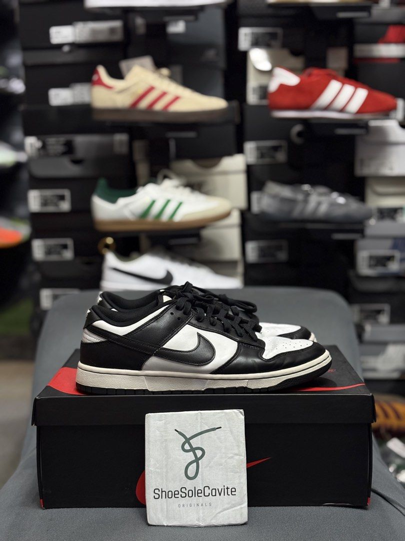 Nike Dunk Low Panda (Category: Sneakers) located in Cavite. Submitted by jairo13 (Listing ID 1427642872, Image 1). Description: Dunk Low Panda 10us | Used | Pair Only ₱1,895.00 Ig&Fb: ShoesoleCavite 📍Silang,Cavite 🚚Jrs / Lbc / Lalamove 💵Gcash / Gotyme / Chinabank.
