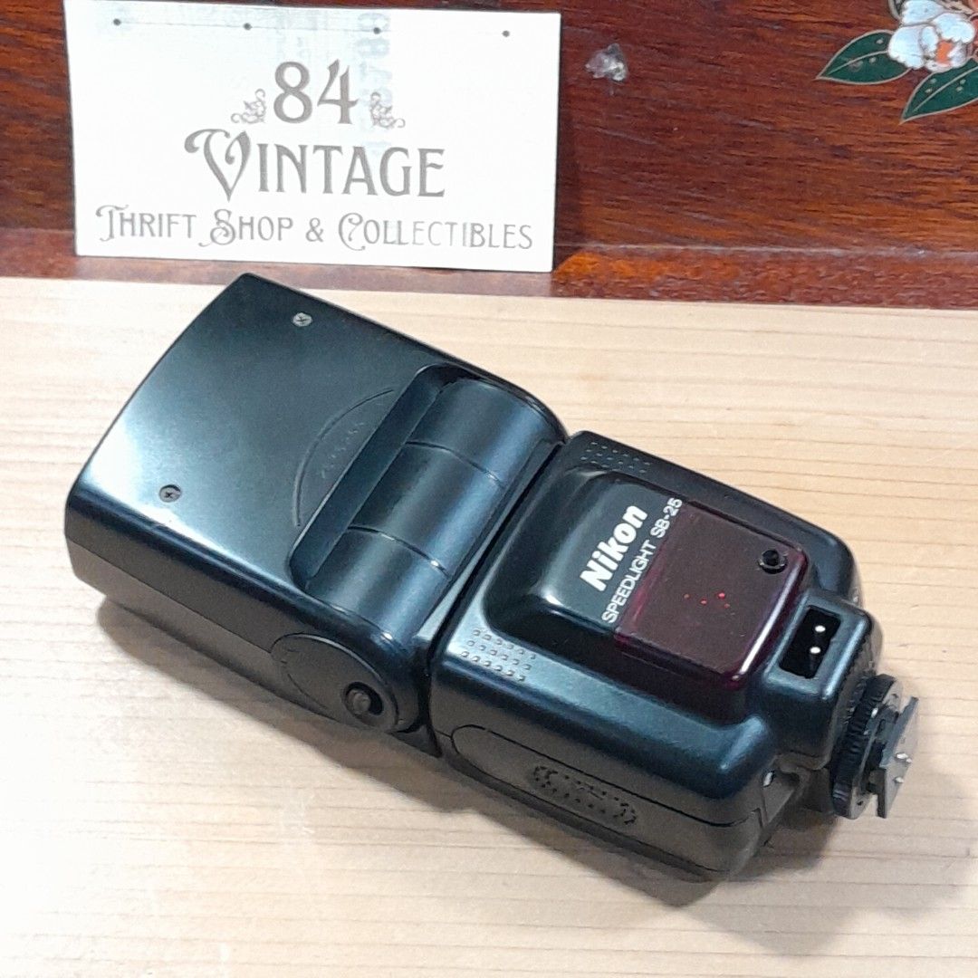 Nikon Speedlight SB-25 (Category: Flashes) located in Las Pinas. Submitted by 84vintage (Listing ID 1427762428, Image 3). Description: Nikon Speedlight SB-25 flash unit. Tested and in excellent working condition. Examine the foot in the actual photo provided to see that this is a flash that was used sparingly as a backup and not abused. Actual photos posted. Please examine them carefully as they are part of the description. --📌 MUST READ Before 
