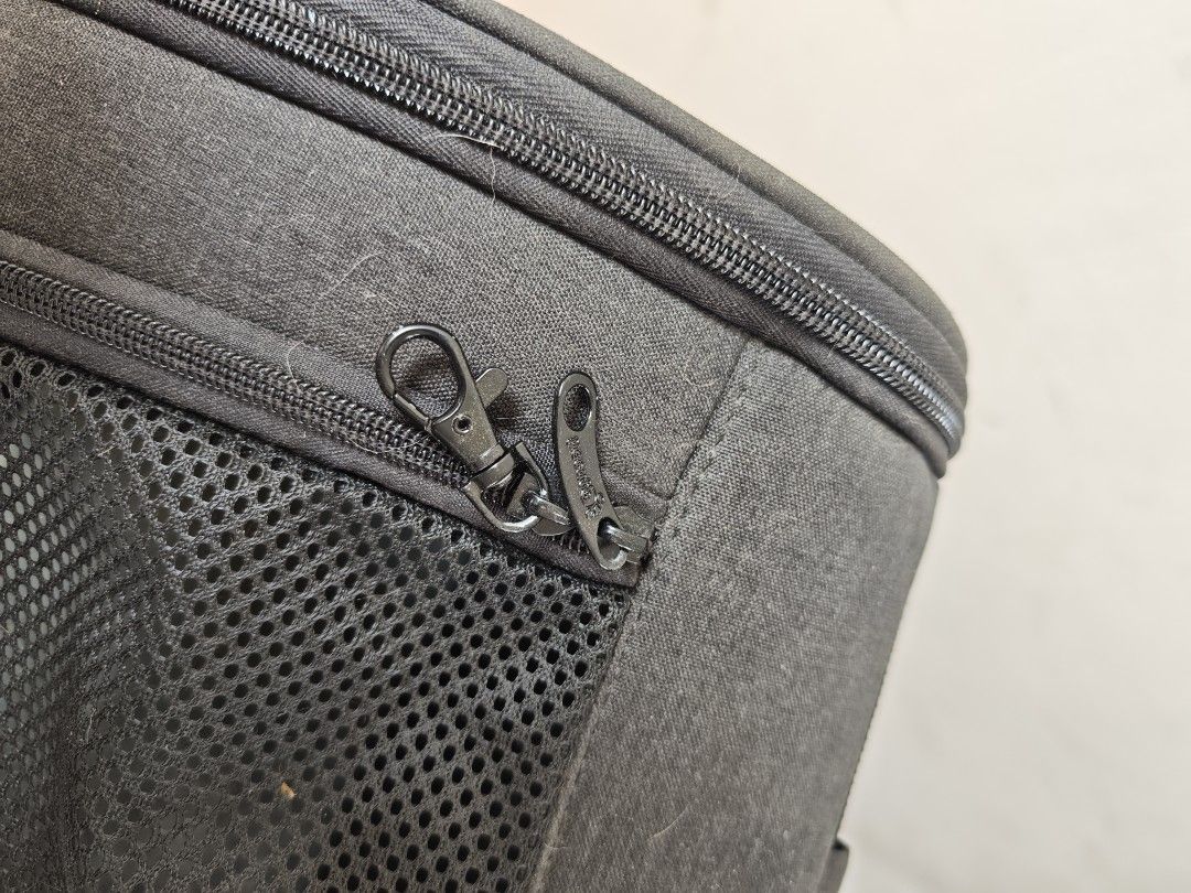 Pecute Pet Carrier Backpack (XL) (Category: Homes & Other Pet Accessories) located in Magalang. Submitted by bdclutter (Listing ID 1427660840, Image 3). Description: - Bought on Amazon official Pecute store for 5k - sturdy backpack, size XL - can carry upto 10/11kg pets - personally carried my 8.5kg dog using this - thick shoulder straps, well padded back panels with extra bottom panel for back/hip padding - had chest strap and hip strap for extr