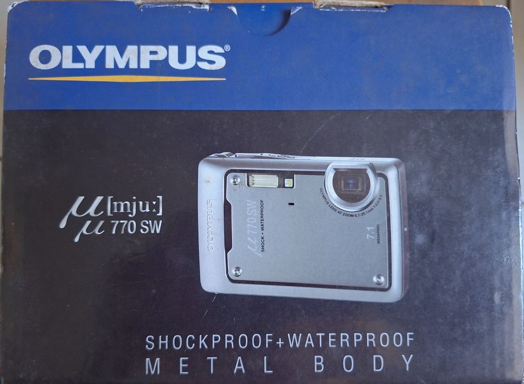 Pre Loved OLYMPUS Digital Camera (Category: Cameras) located in Caloocan City. Submitted by riceman66445 (Listing ID 1427694855, Image 1). Description: - Pre-loved Olympus µ 770 SW Digital Camera - Includes original box and manuals - Comes with charger and memory card - Shockproof and waterproof design - Features a durable metal body - Ready to capture your memories! Letting go of one of my treasured possession. This fully functional Olympus Mu d