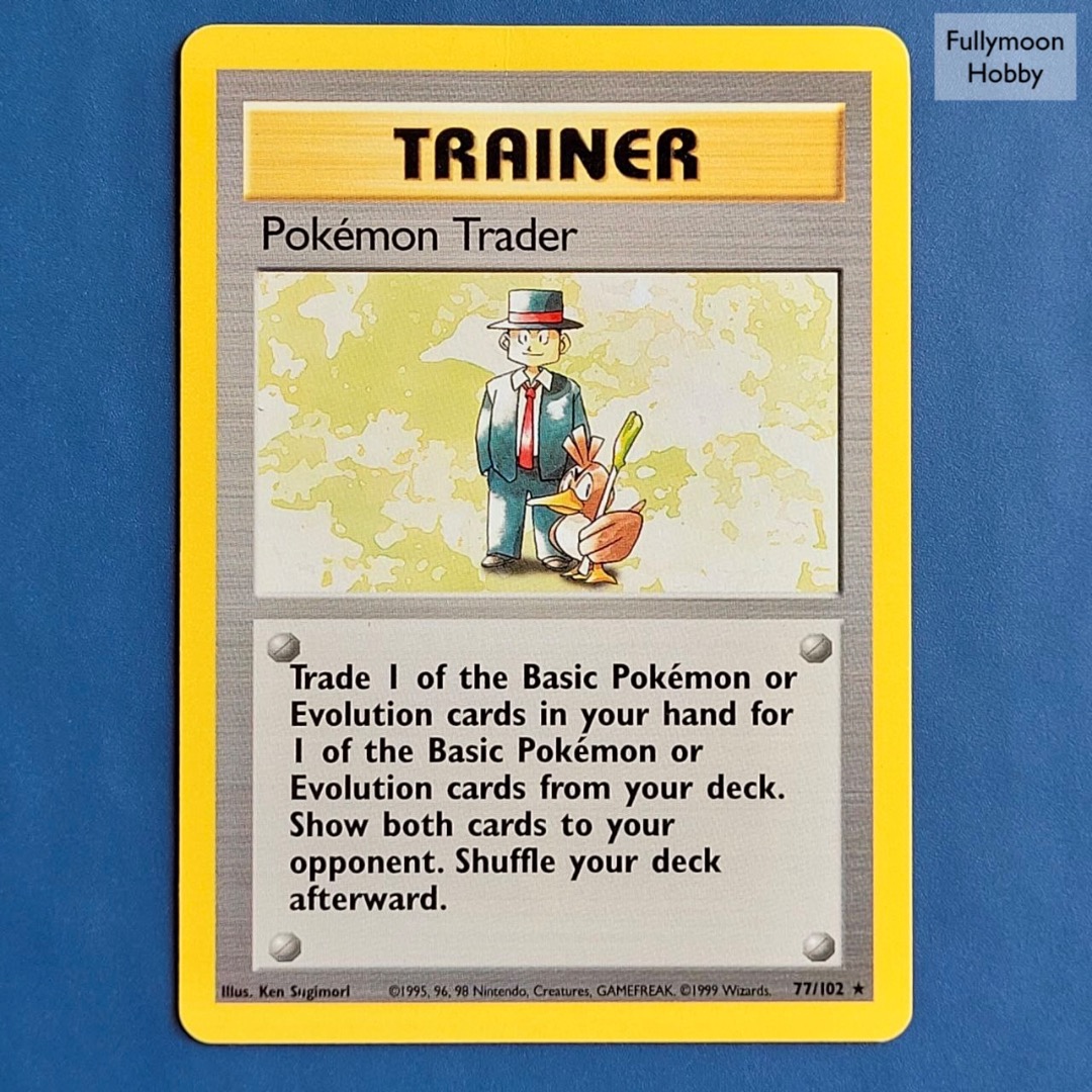 Rare WOTC Pokemon Base Set - Pokemon Trader (#77), Hobbies & Toys, Toys ...