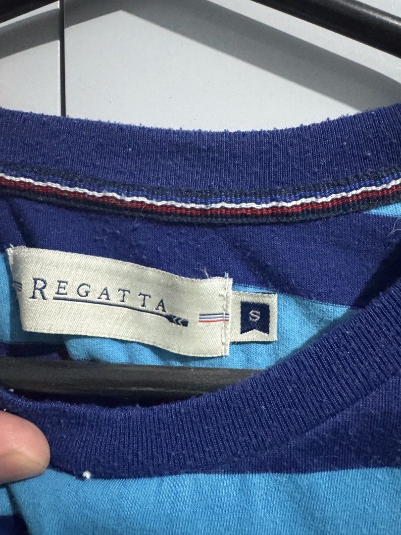 Regatta Striped T-shirt - Size S (Category: Shirts) located in Marikina City. Submitted by wizardwheezes05 (Listing ID 1427738742, Image 3). Description: Take two for 200. 1 small and 1 medium but fits small too.