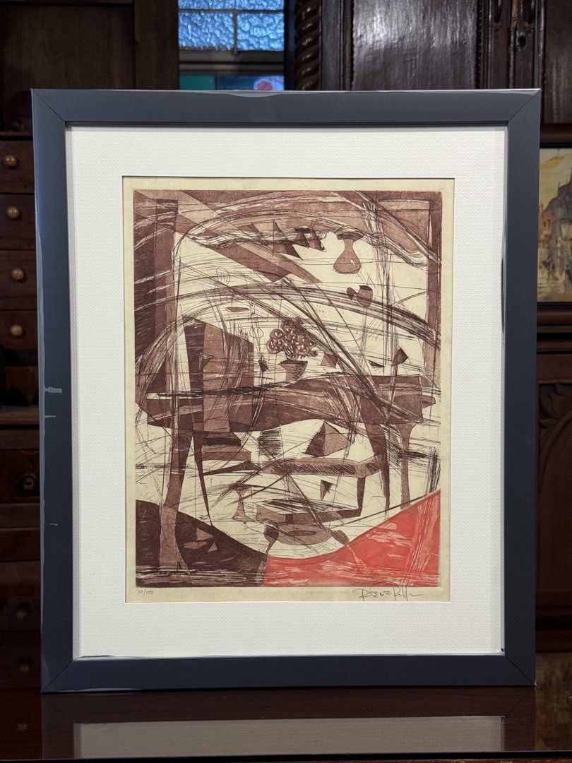 Rene Robles AP Serigraph (Category: Art & Prints) located in Manila. Submitted by sinaunang_gamit (Listing ID 1427666155, Image 1). Description: Rene Robles AP Serigraph 14” x 11” Signed and numbered ₱10k.