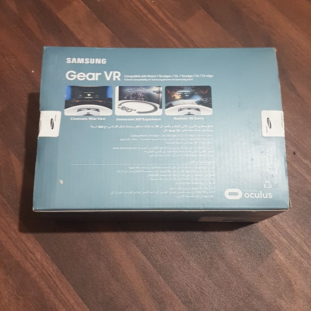 Samsung Gear VR (Category: Virtual Reality) located in Bulacan. Submitted by blitzwing28 (Listing ID 1427683202, Image 2). Description: = NOTE = Compatibility: Note 5 / S6 / S6 Edge / S6 Edge + / S7 / S7 Edge Buyer is responsible for item compatibility! = PRICE = P1000 = MODE OF PAYMENT = - Courier Delivery: BDO bank transfer / Globe G-Cash - Meetup: Cash = ITEM CONTENTS = 1x Samsung Gear VR 1x Box with instruction manual 1x Warranty card (expire