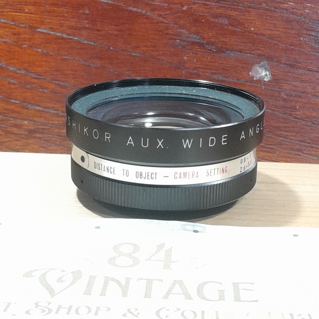 Shikor Aux Wide Angle Lens (Category: Lens & Kits) located in Las Pinas. Submitted by 84vintage (Listing ID 1427763205, Image 1). Description: Shikoh Aux Wide Angle Lens. Actual photos posted. Please examine them carefully as they are part of the description. --📌 MUST READ Before Dealing with us 📌-- ⚠️Price is posted. No lowballs please. ⚠️Vintage items are only sold As Is Where Is. If you want new items without any flaws, you can buy at the ma