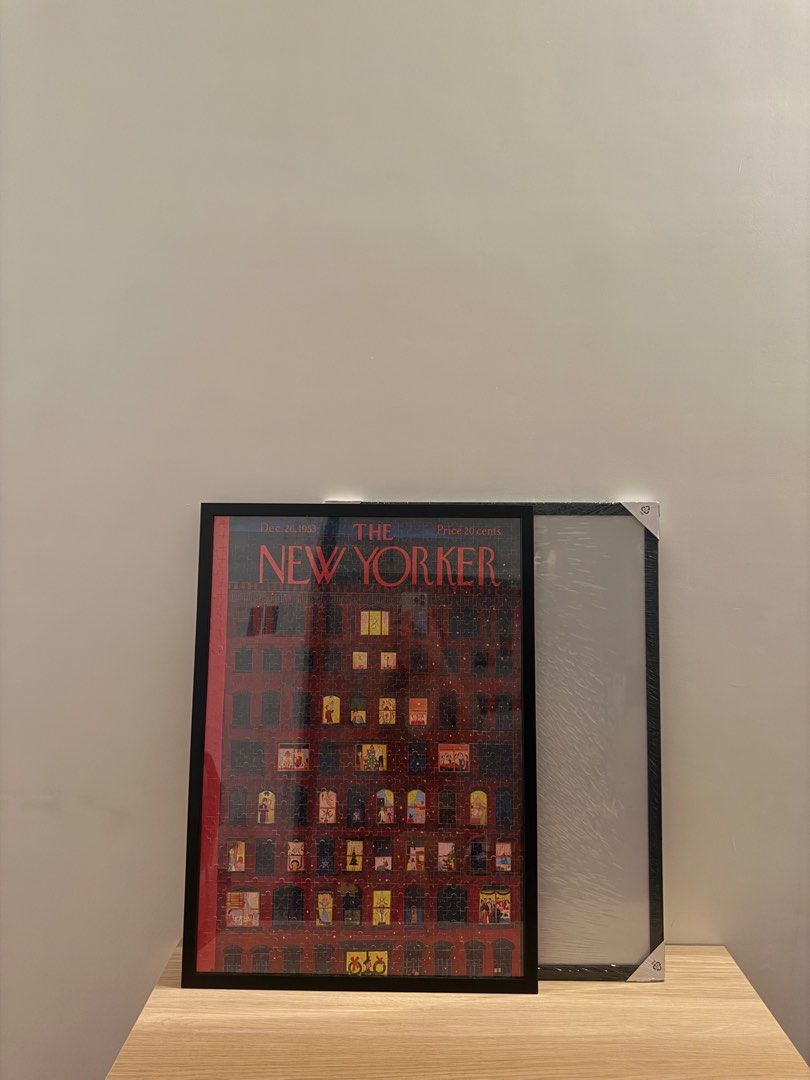 The New Yorker Puzzle Wall Decor (Category: Frames & Pictures) located in Pasig City. Submitted by andrei.decyy (Listing ID 1427776461, Image 1). Description: Comes with frame You can remove the puzzle and guluhin again.