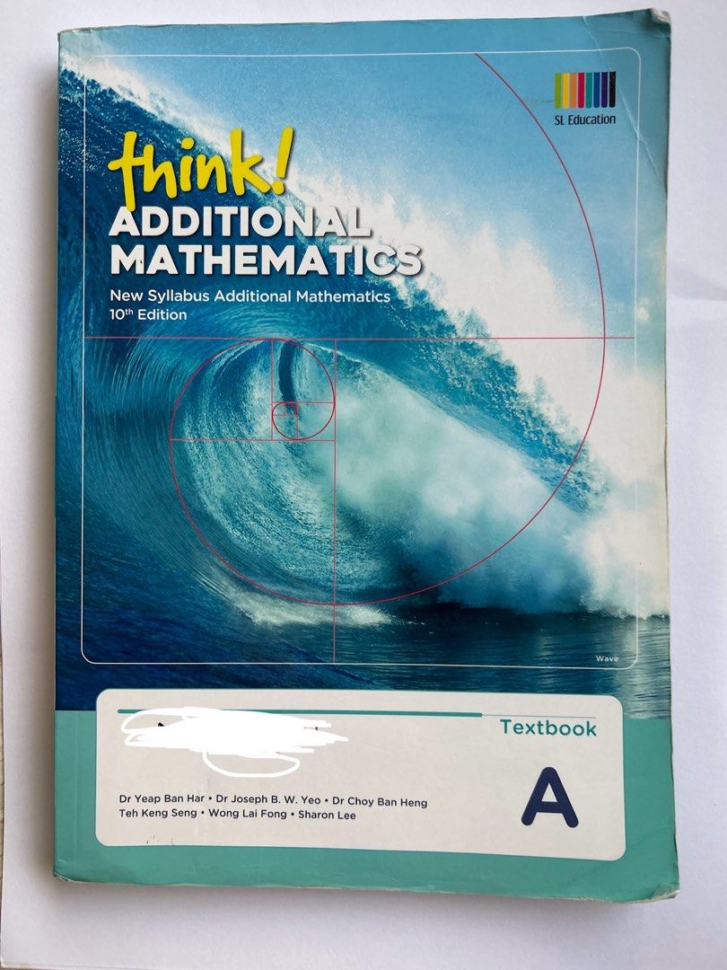 Think! Additional Mathematics Textbook A & B, Hobbies & Toys, Books ...