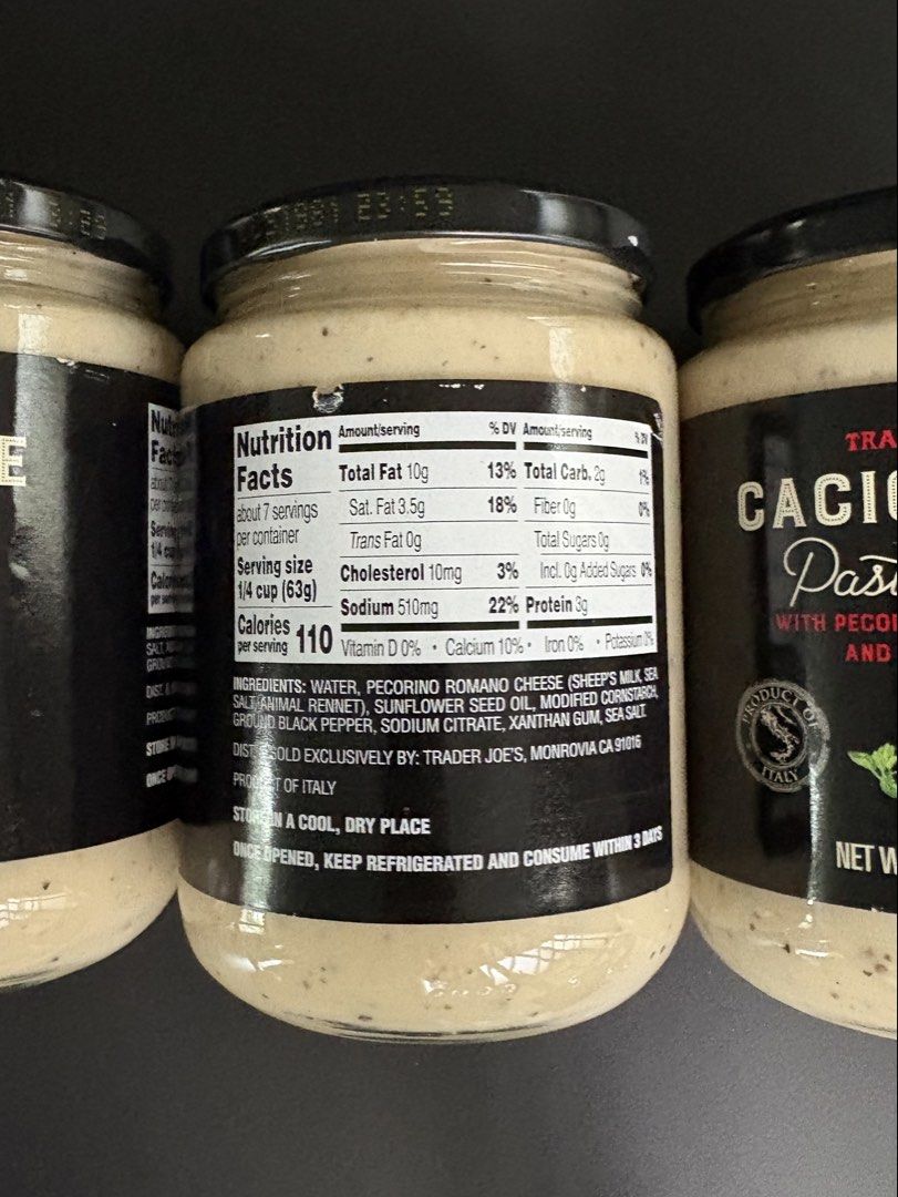 Trader Joe's Cacio e Pepe Pasta Sauce (Category: Cookware & Accessories) located in Quezon City. Submitted by aguilartam12610 (Listing ID 1427671303, Image 3). Description: .