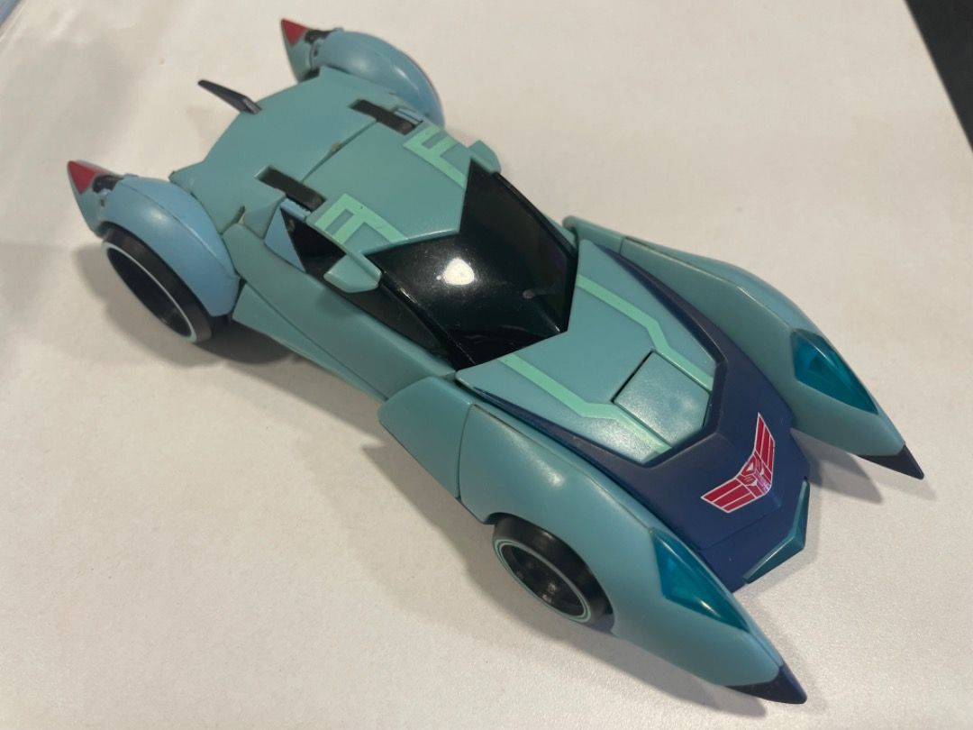 Transformers Animated Blurr (Category: Action & Battle Toys) located in Taguig. Submitted by clonedbricks (Listing ID 1427667814, Image 3). Description: Transformers Animated Blurr (back in box with instructions! Very rare!) Fully articulated and transformable Complete figure with weapon Price negotiable if buying other figures - make an offer! Located in BGC Lalamove or J&T if covered by buyer.