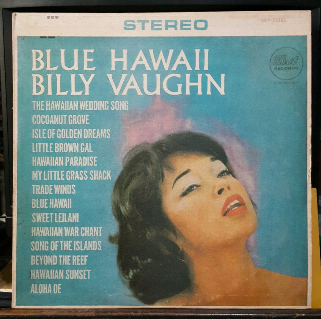 vinyl Billy Vaughn - Blue Hawaii 1960 (open) (Category: Vinyls) located in Antipolo. Submitted by rlt1870 (Listing ID 1427652483, Image 1). Description: record and album cover in good condition. local made vinyl. Antipolo Rizal.