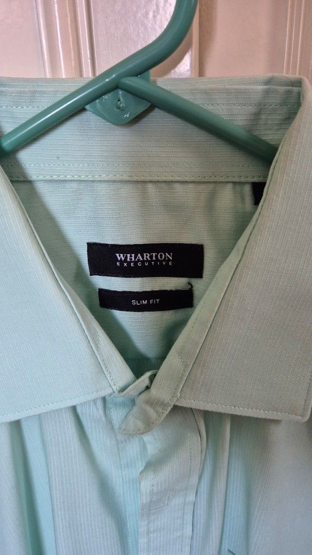 Wharton Slim Fit Shirt (Category: Tshirts & Polo Shirts ) located in Antipolo. Submitted by declutterinboy (Listing ID 1427661916, Image 2). Description: Good condition. No issue. buyer shoulders shipping from upper antipolo..