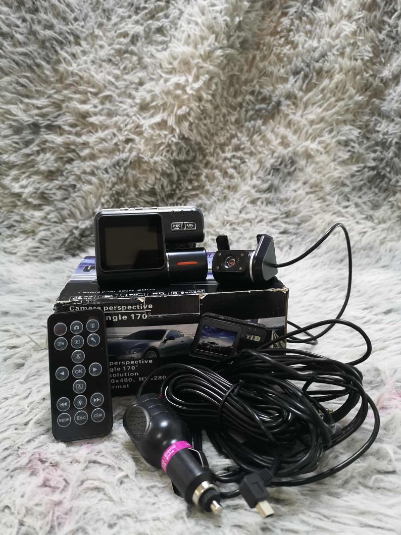 Wide Angle Dash Video Recorder (Category: Video Cameras) located in Santa Cruz. Submitted by jmy_surplus.2 (Listing ID 1427671779, Image 1). Description: Size ; Color ; Black Type ; DVR Brand ; No brand Material ; Synthetic Style ; Black Dash Video Recorder LG 93 JMY 5 Batch #194.